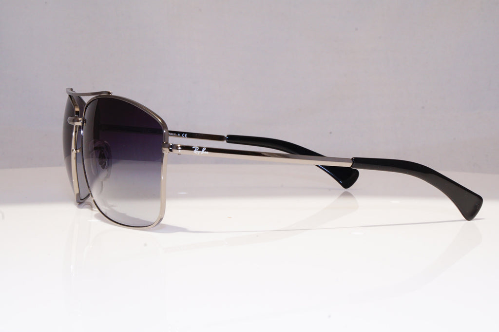 RAY-BAN Mens Boxed Designer Sunglasses Silver Wrap RB 3476 004/8G 18522