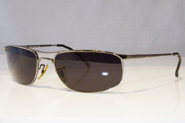 RAY-BAN Mens Vintage 1990 Designer Sunglasses Silver Wrap RB 3147 004 16962
