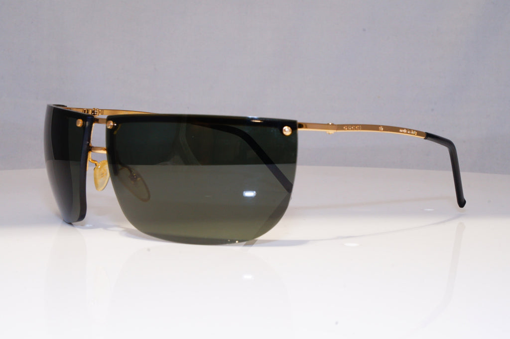 GUCCI Mens Vintage 1990 Designer Sunglasses Gold Wrap GG 2652 000 21305