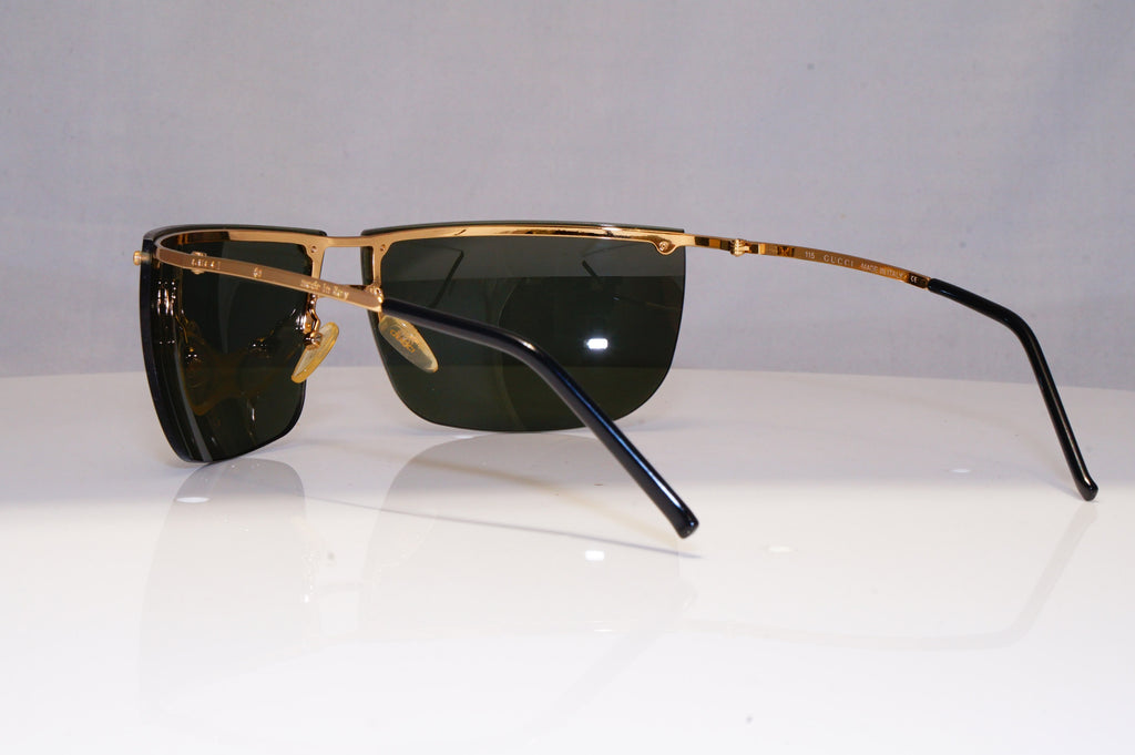 GUCCI Mens Vintage 1990 Designer Sunglasses Gold Wrap GG 2652 000 21305