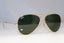 GUCCI Mens Womens Vintage Designer Sunglasses Black Rectangle GG 2452 807 19616