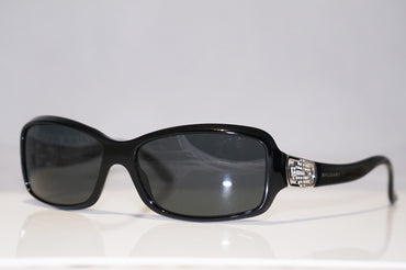 BVLGARI Womens Designer Crystal Sunglasses Black Rectangle 8021 501/87 14844