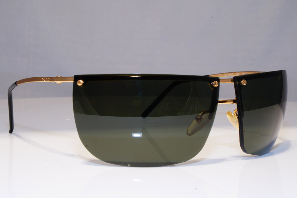 GUCCI Mens Vintage 1990 Designer Sunglasses Gold Wrap GG 2652 000 21305