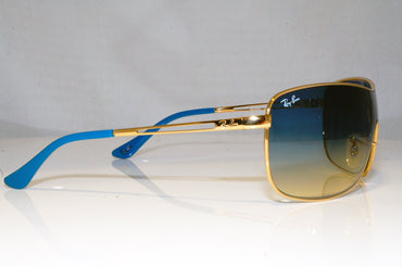 RAY-BAN Mens Designer Sunglasses Gold Shield RB 3466 001/79 17243