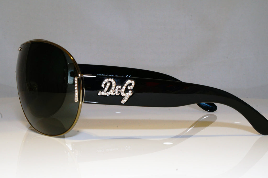DOLCE & GABBANA Womens Diamante Designer Sunglasses Black D&G 6022 079/87 17211