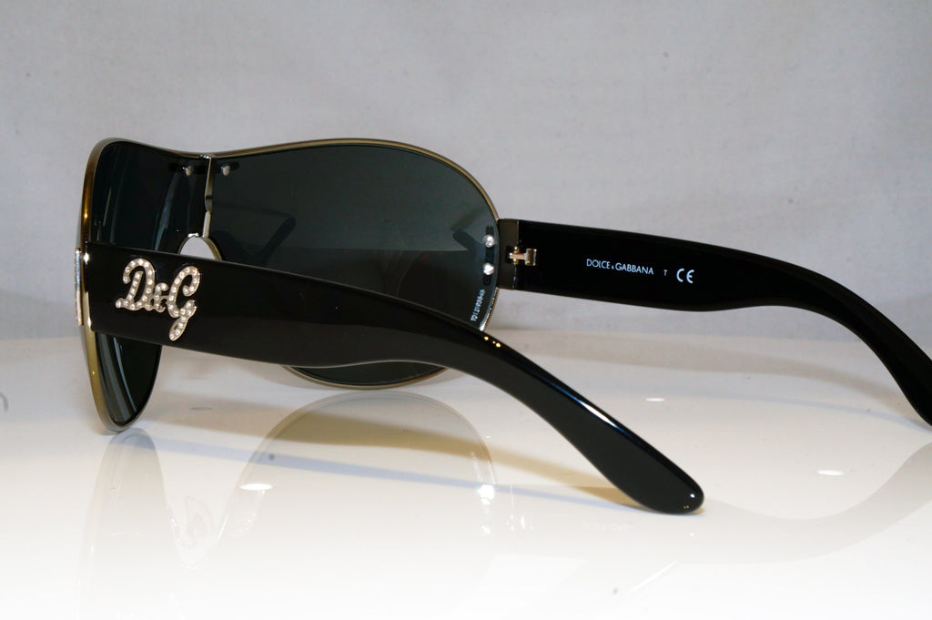 DOLCE & GABBANA Womens Diamante Designer Sunglasses Black D&G 6022 079/87 17211