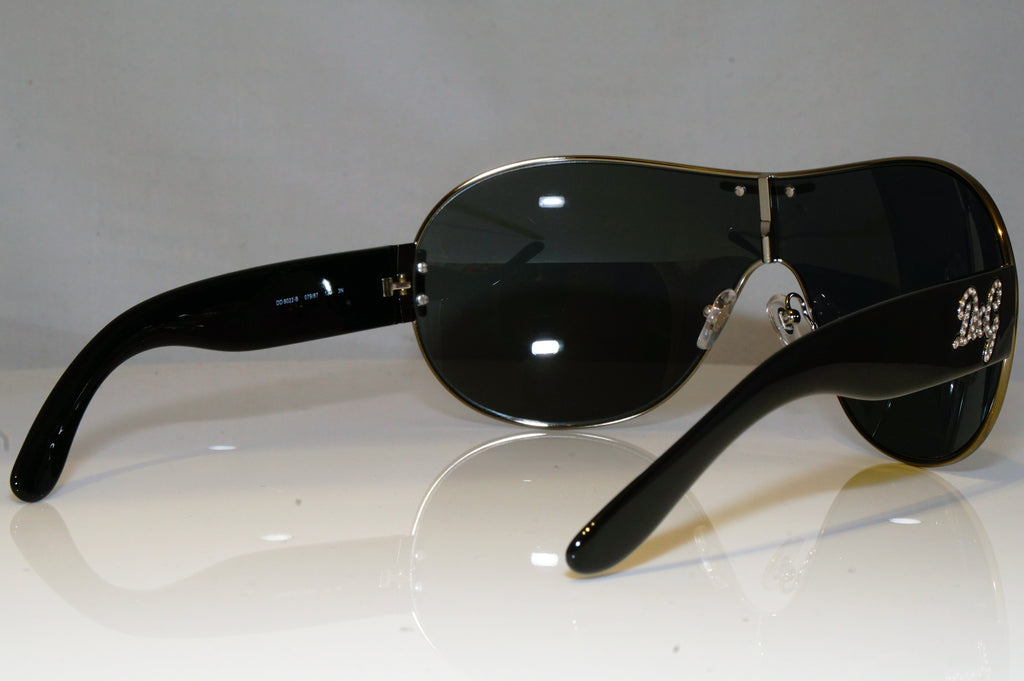DOLCE & GABBANA Womens Diamante Designer Sunglasses Black D&G 6022 079/87 17211