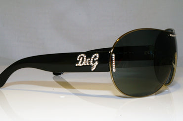DOLCE & GABBANA Womens Diamante Designer Sunglasses Black D&G 6022 079/87 17211