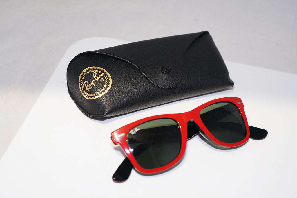 RAY-BAN Mens Unisex Designer Sunglasses Red Wayfarer RB 2140 955 14796