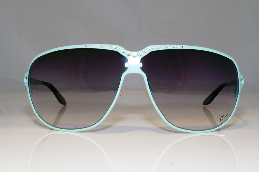 DIOR Womens Diamante Designer Sunglasses Teal Wrap HYPNOTIC DTMO0 17200