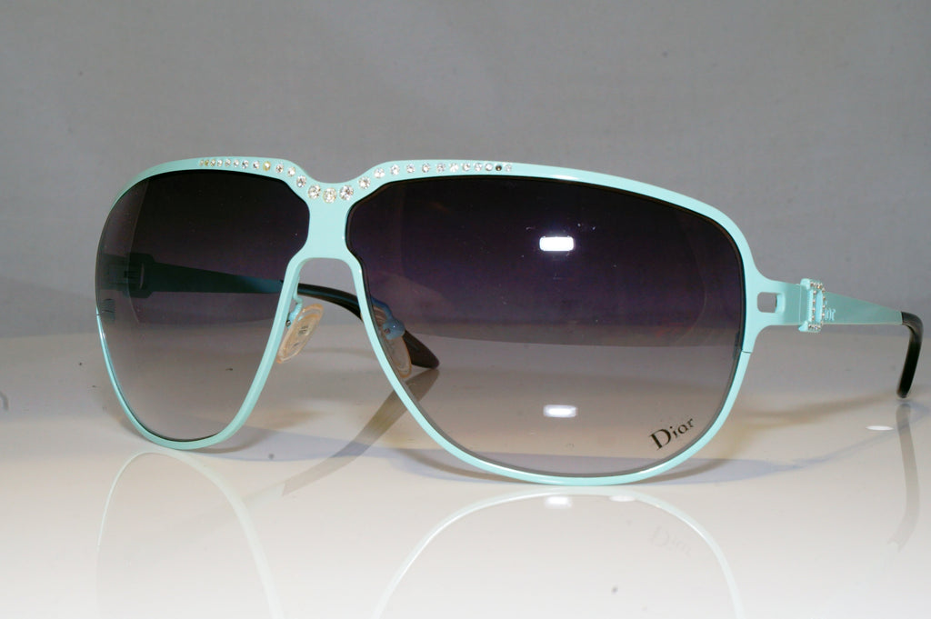 DIOR Womens Diamante Designer Sunglasses Teal Wrap HYPNOTIC DTMO0 17200