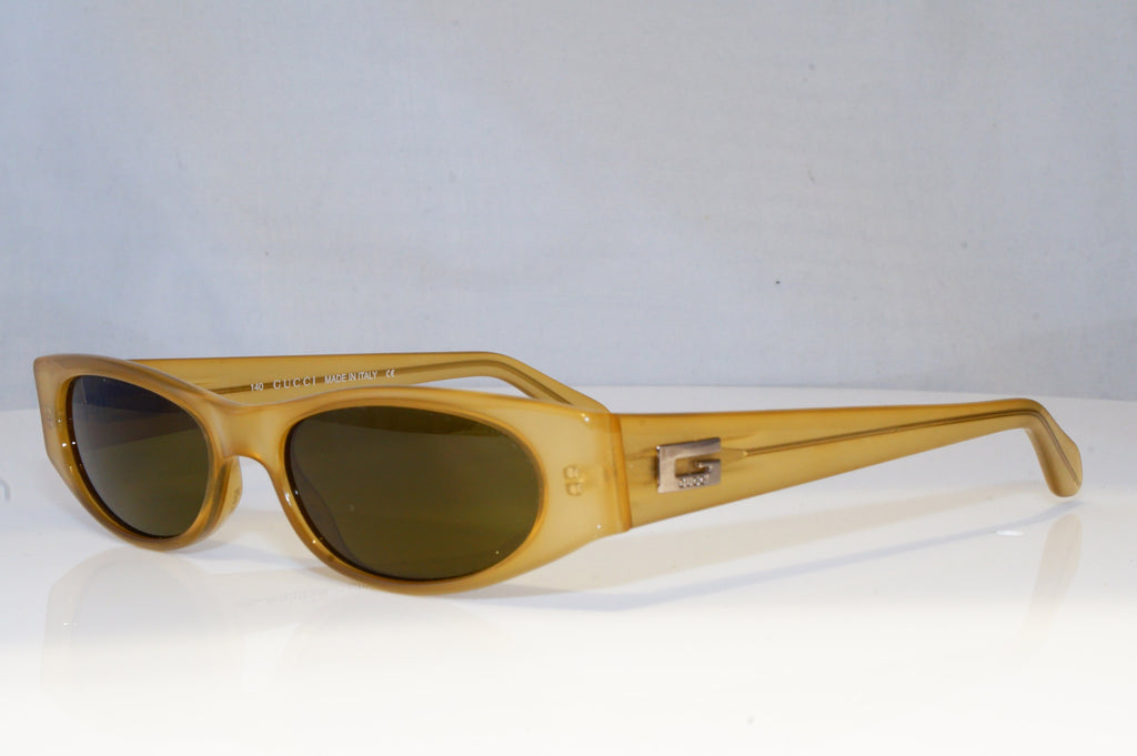 GUCCI Womens Vintage 1990 Designer Sunglasses Brown Rectangle GG 2424 4PP 19634