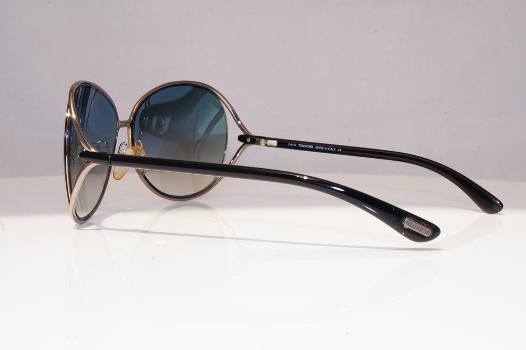 TOM FORD Womens Designer Sunglasses Silver Oval Clemence TF 158 08B 18523