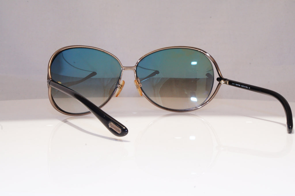 TOM FORD Womens Designer Sunglasses Silver Oval Clemence TF 158 08B 18523
