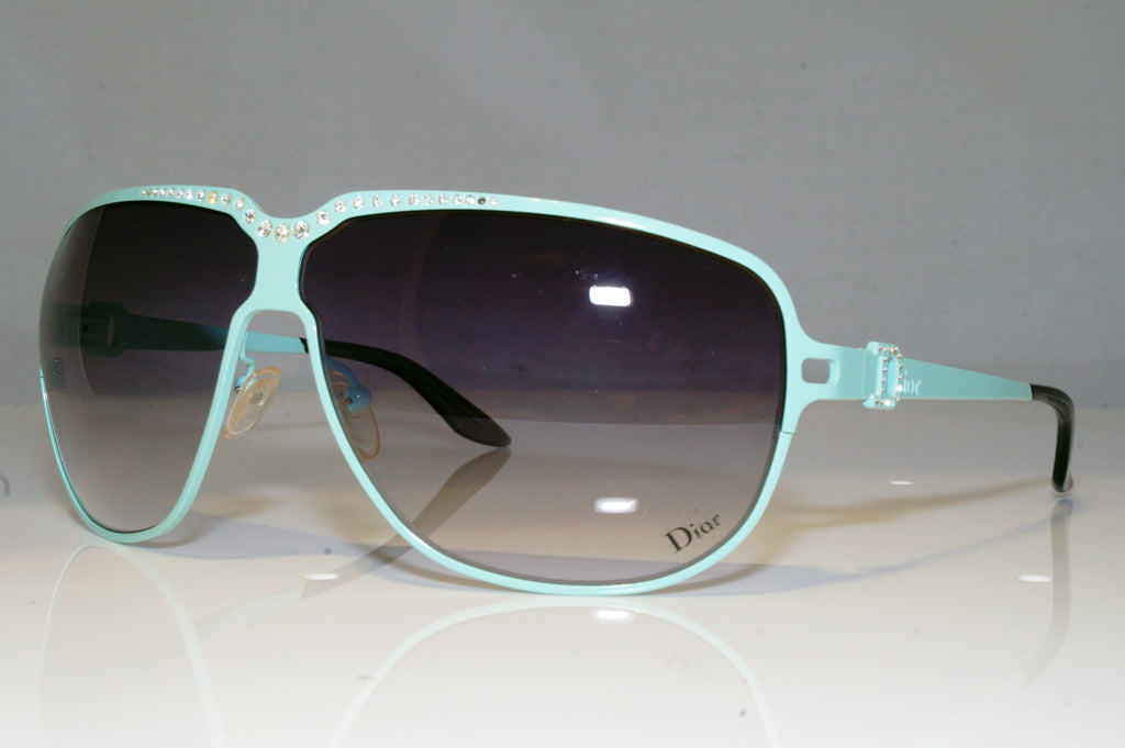 DIOR Womens Diamante Designer Sunglasses Teal Wrap HYPNOTIC DTMO0 17200
