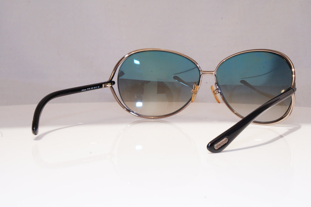 TOM FORD Womens Designer Sunglasses Silver Oval Clemence TF 158 08B 18523