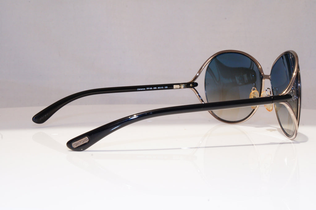 TOM FORD Womens Designer Sunglasses Silver Oval Clemence TF 158 08B 18523