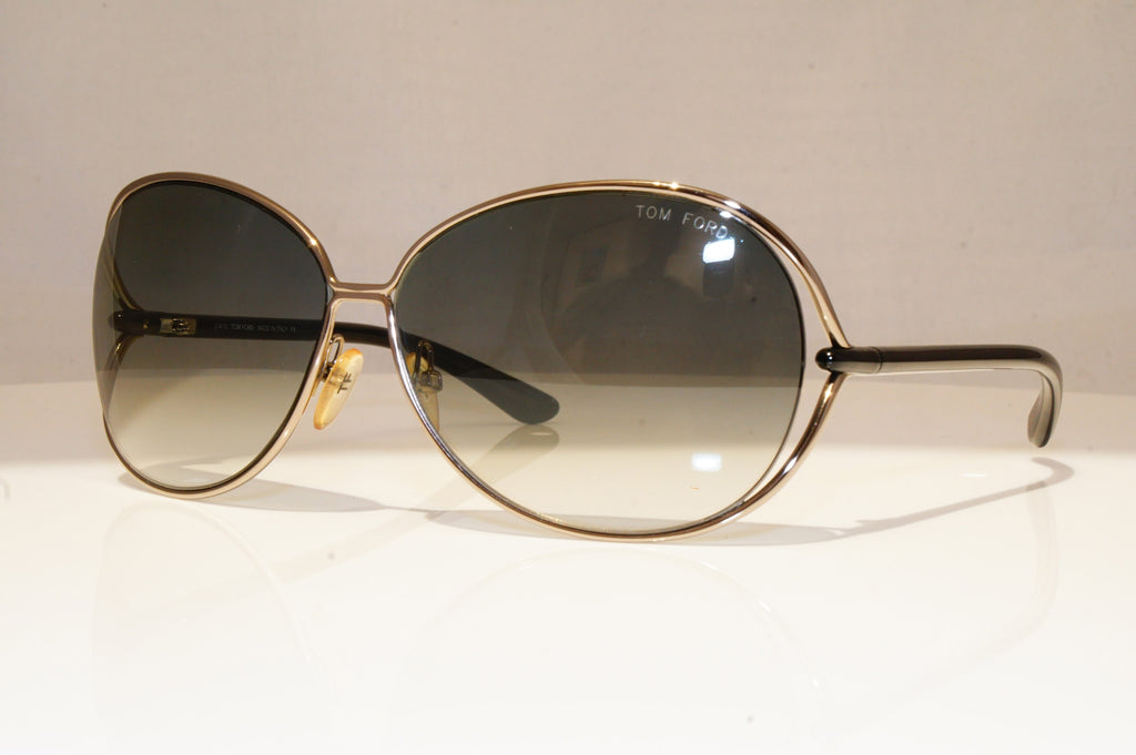 TOM FORD Womens Designer Sunglasses Silver Oval Clemence TF 158 08B 18523