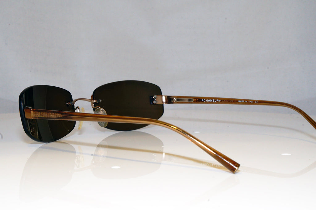 CHANEL Womens Vintage 1990 Designer Sunglasses Brown Rectangle 4057 C12454 17227