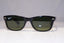 RAY-BAN Mens Polarized Sunglasses Black NEW WAYFARER RB 2132 901/58 21402