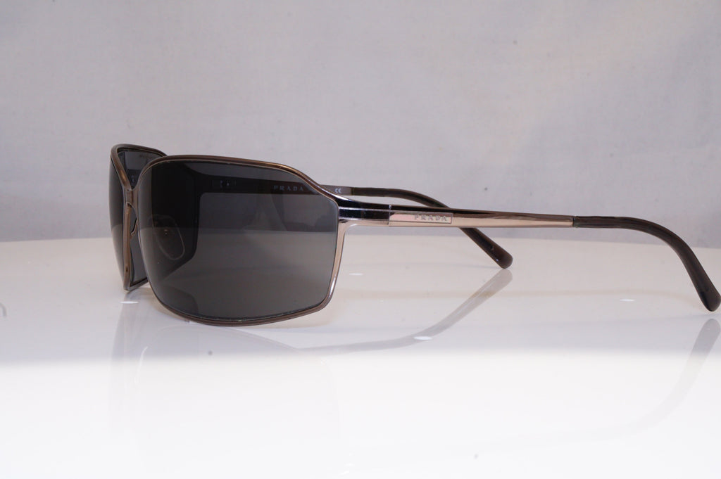 PRADA Mens Designer Sunglasses Silver Wrap SPR 58G 5AV-1A1 18532
