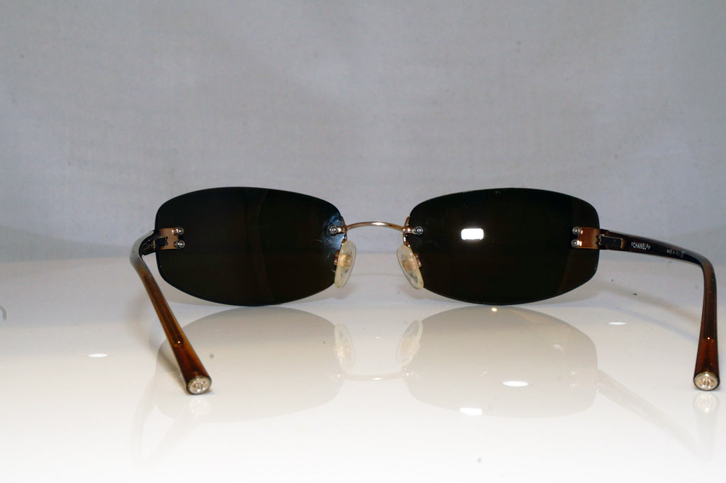 CHANEL Womens Vintage 1990 Designer Sunglasses Brown Rectangle 4057 C12454 17227