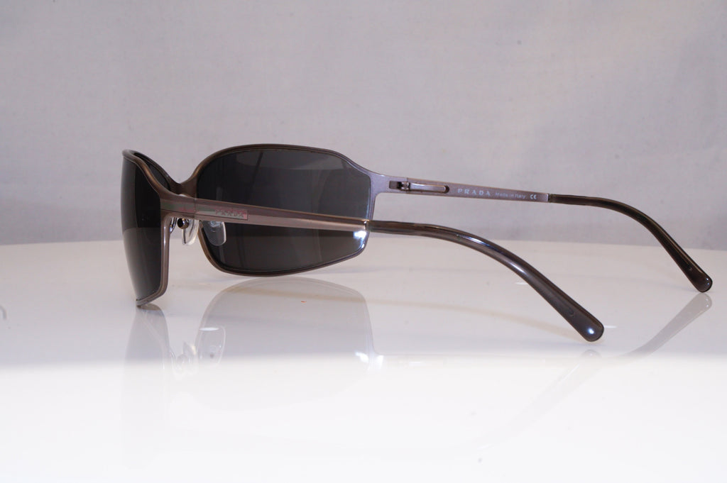 PRADA Mens Designer Sunglasses Silver Wrap SPR 58G 5AV-1A1 18532