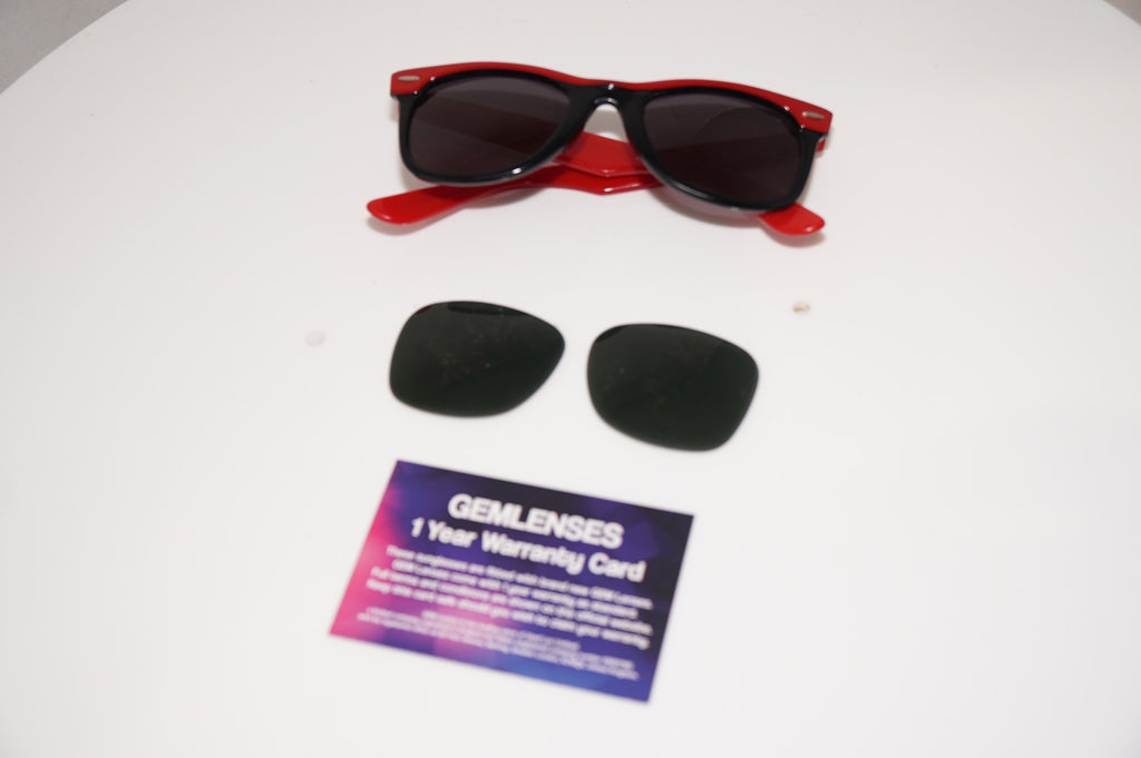 RAY-BAN Mens Womens Vintage 1990 Sunglasses Red WAYFARER BAUSCH LOMB 16419