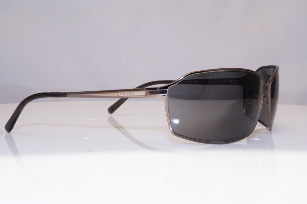 PRADA Mens Designer Sunglasses Silver Wrap SPR 58G 5AV-1A1 18532