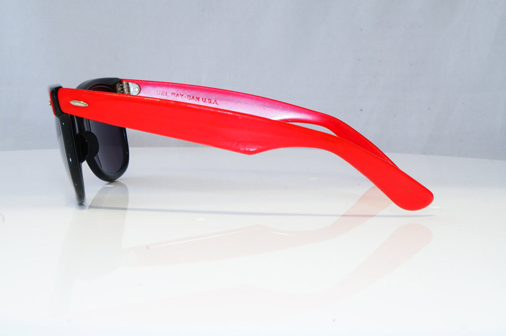 RAY-BAN Mens Womens Vintage 1990 Sunglasses Red WAYFARER BAUSCH LOMB 16419