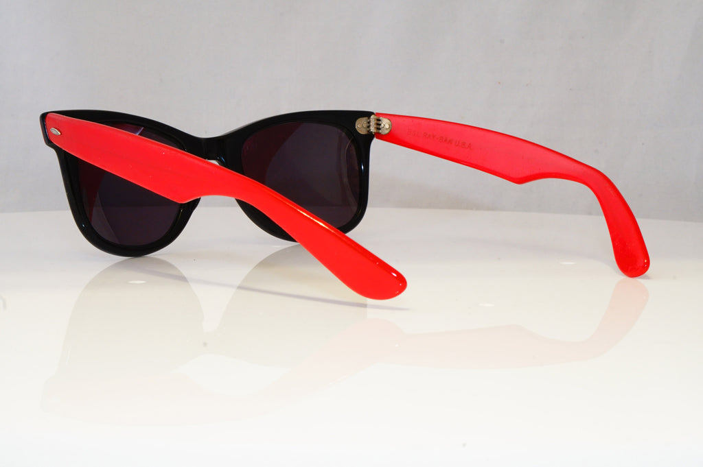 RAY-BAN Mens Womens Vintage 1990 Sunglasses Red WAYFARER BAUSCH LOMB 16419