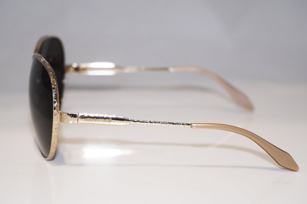 ROBERTO CAVALLI Womens Designer Sunglasses Gold Oversized PASSIFLORA 661S 16007