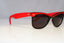 RAY-BAN Mens Womens Vintage 1990 Sunglasses Red WAYFARER BAUSCH LOMB 16419