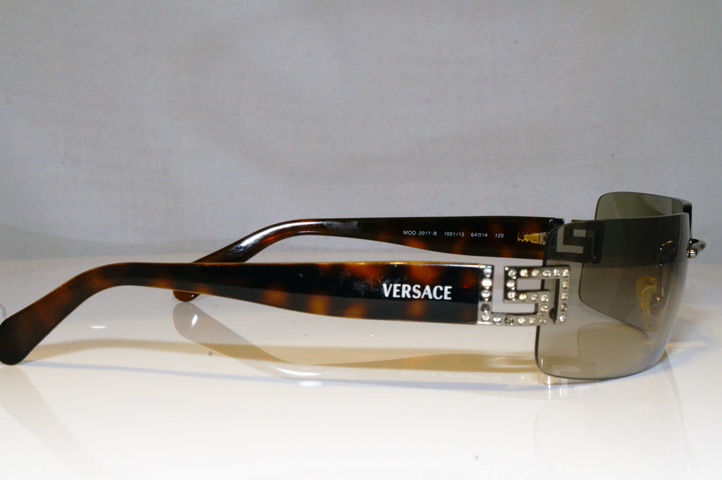 VERSACE Womens Diamante Vintage Designer Sunglasses Brown 2017-B 1001/13 17219