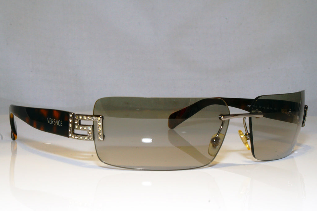 VERSACE Womens Diamante Vintage Designer Sunglasses Brown 2017-B 1001/13 17219
