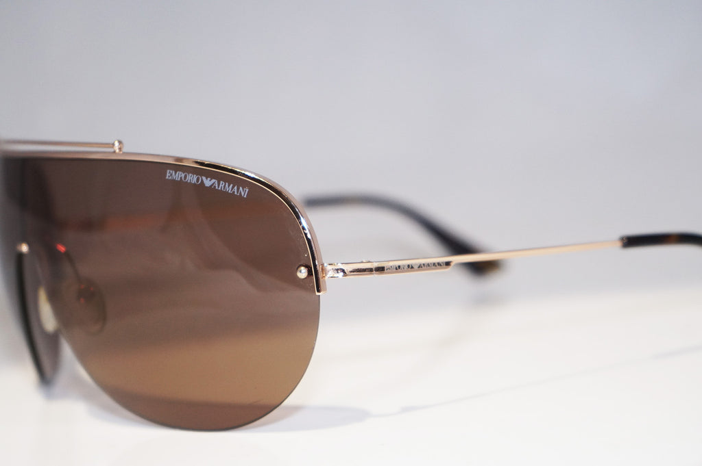 EMPORIO ARMANI Mens Designer Sunglasses Gold Shield EA 9717 0008U 14642