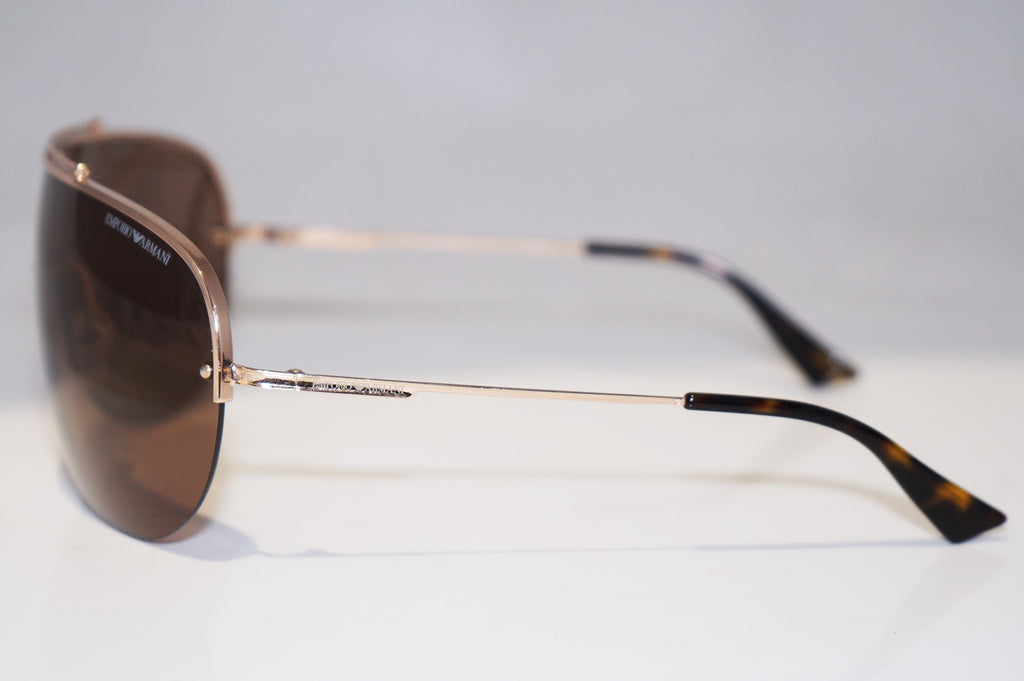 EMPORIO ARMANI Mens Designer Sunglasses Gold Shield EA 9717 0008U 14642