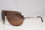 EMPORIO ARMANI Mens Designer Sunglasses Gold Shield EA 9717 0008U 14642