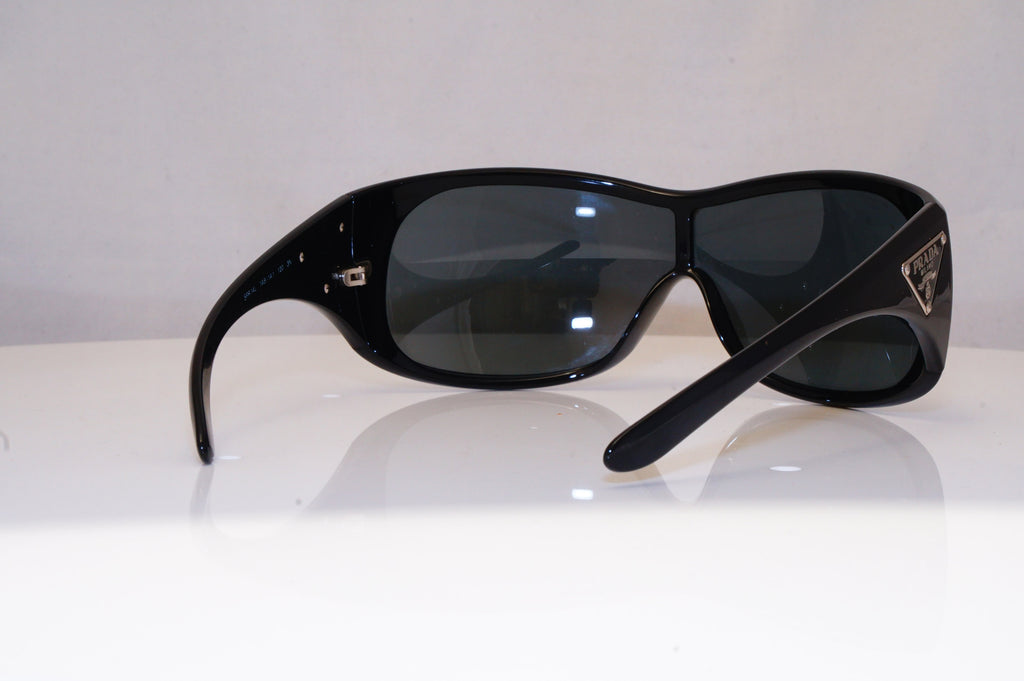 PRADA Mens Womens Unisex Designer Sunglasses Black Shield SPR 14L 1AB-1A1 18526