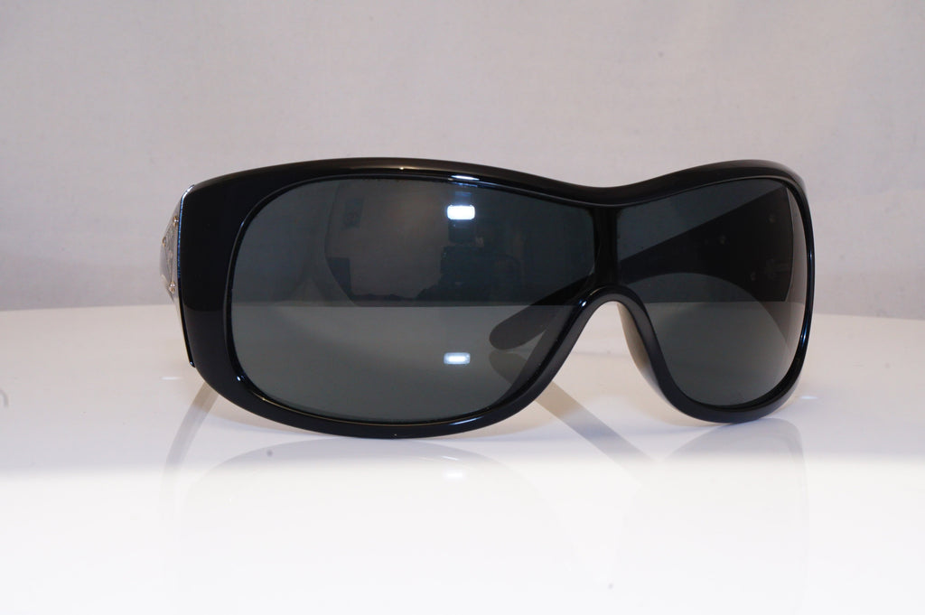PRADA Mens Womens Unisex Designer Sunglasses Black Shield SPR 14L 1AB-1A1 18526