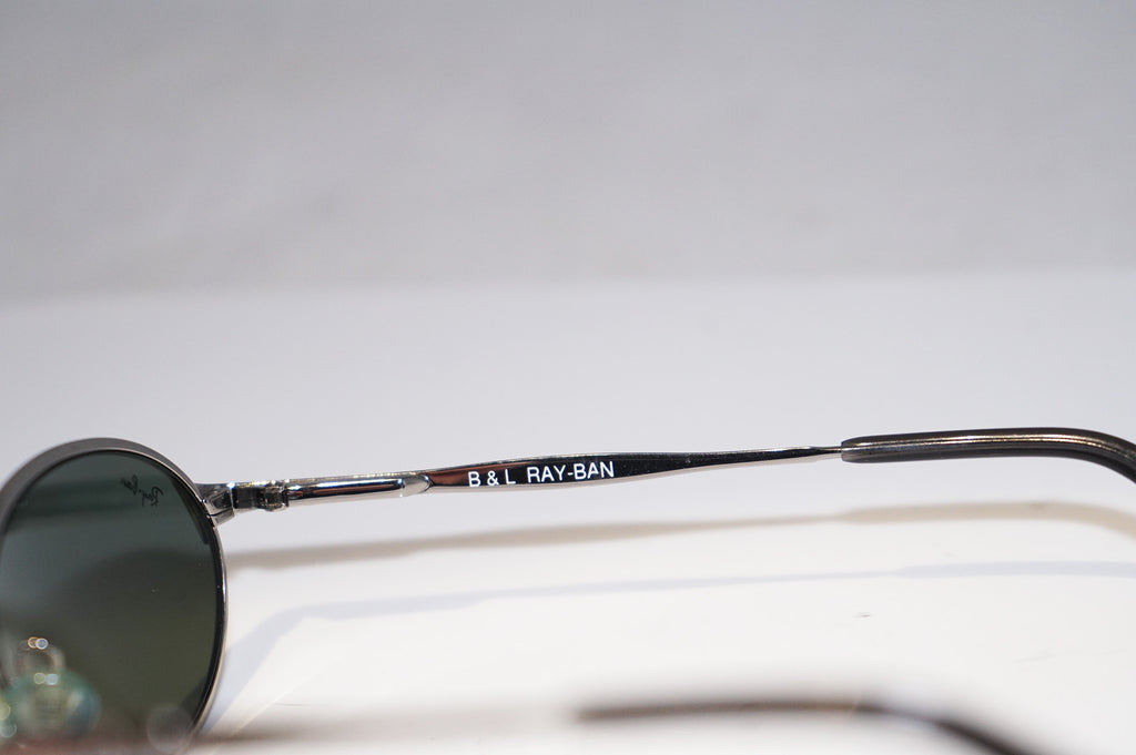 RAY-BAN 1990 Vintage Mens Designer Sunglasses Silver Oval W2839 OSAW 14803