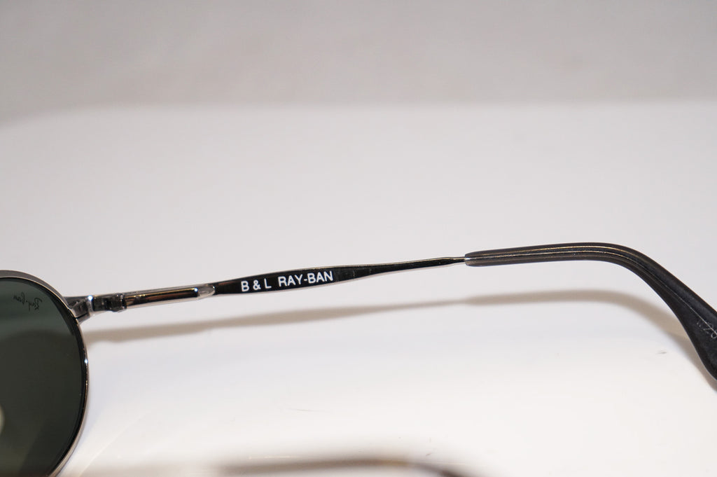RAY-BAN 1990 Vintage Mens Designer Sunglasses Silver Oval W2839 POAW 14761