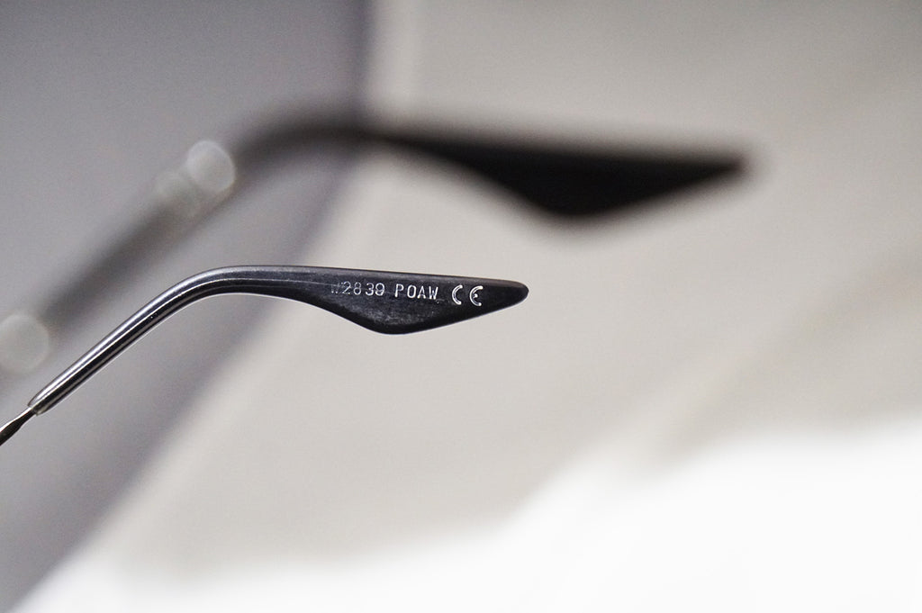 RAY-BAN 1990 Vintage Mens Designer Sunglasses Silver Oval W2839 POAW 14761