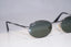 RAY-BAN 1990 Vintage Mens Designer Sunglasses Silver Oval W2839 POAW 14761