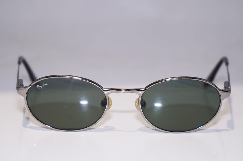 RAY-BAN 1990 Vintage Mens Designer Sunglasses Silver Oval W2839 POAW 14761