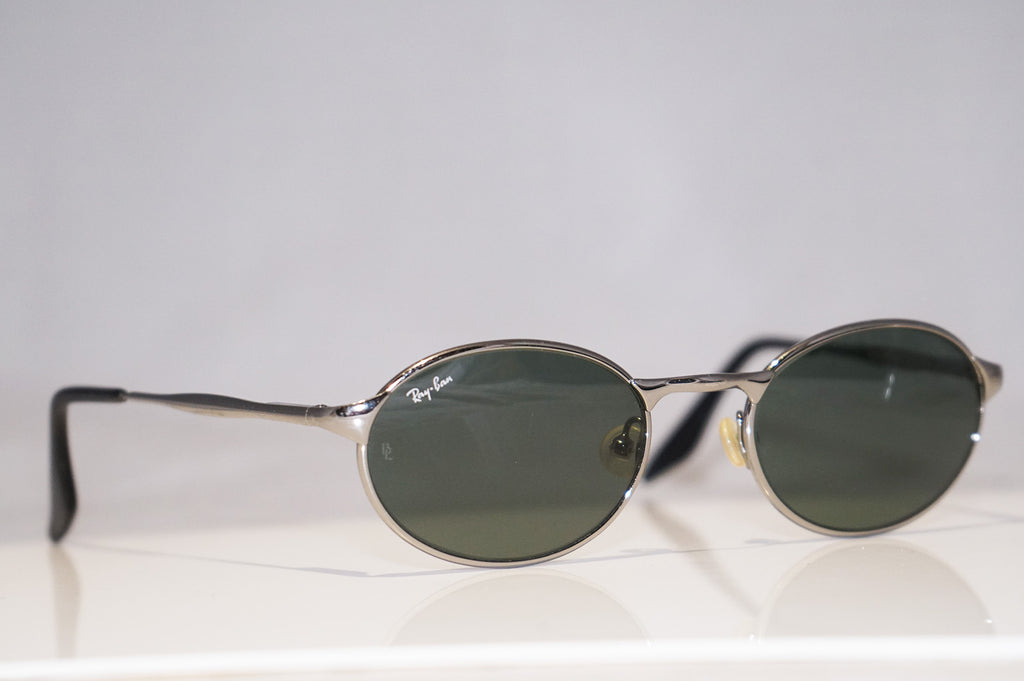 RAY-BAN 1990 Vintage Mens Designer Sunglasses Silver Oval W2839 POAW 14761