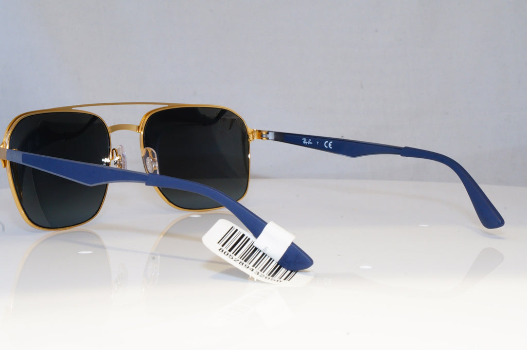 RAY-BAN Mens Mirror Designer Sunglasses Gold EX-DISPLAY RB 3570 001/88 19611