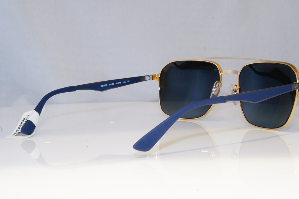 RAY-BAN Mens Mirror Designer Sunglasses Gold EX-DISPLAY RB 3570 001/88 19611