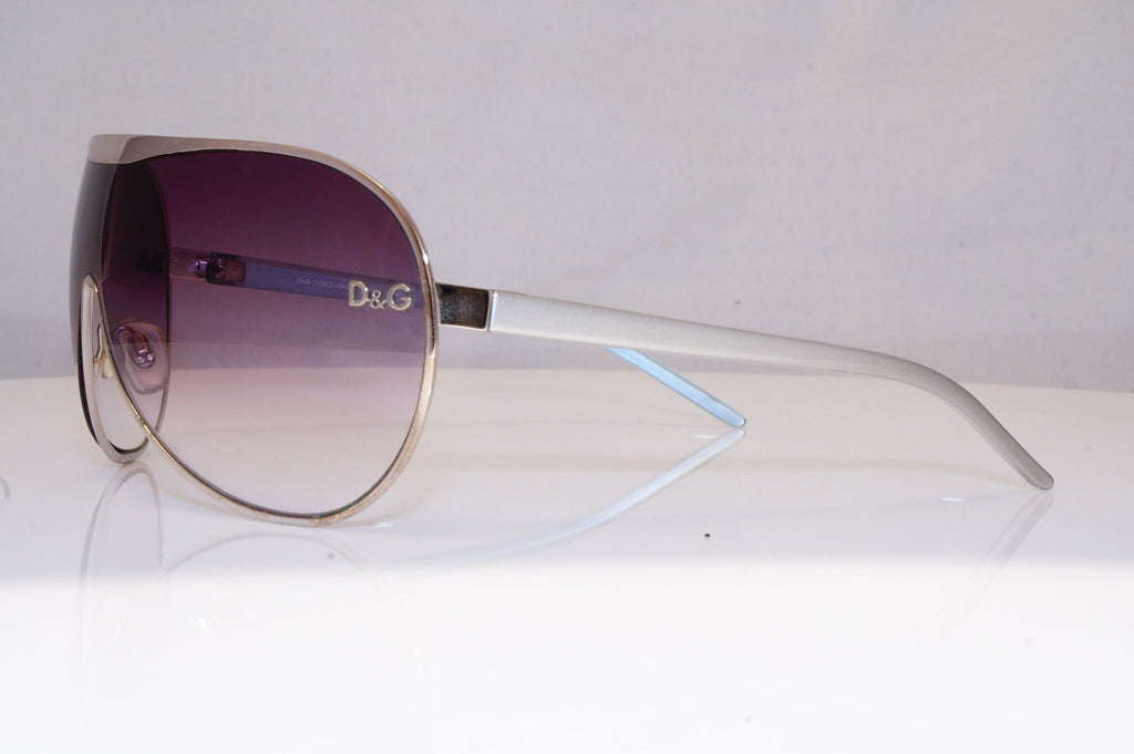 DOLCE & GABBANA Mens Designer Sunglasses Silver Shield D&G 6007 05/8G 18426