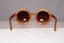 JUST CAVALLI Womens Designer Sunglasses Brown Round JC 747S 72F 21293